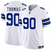 Men & Women & Youth Dallas Cowboys #90 Solomon Thomas White 2025 F.U.S.E. Vapor Untouchable Limited Stitched Jersey,baseball caps,new era cap wholesale,wholesale hats